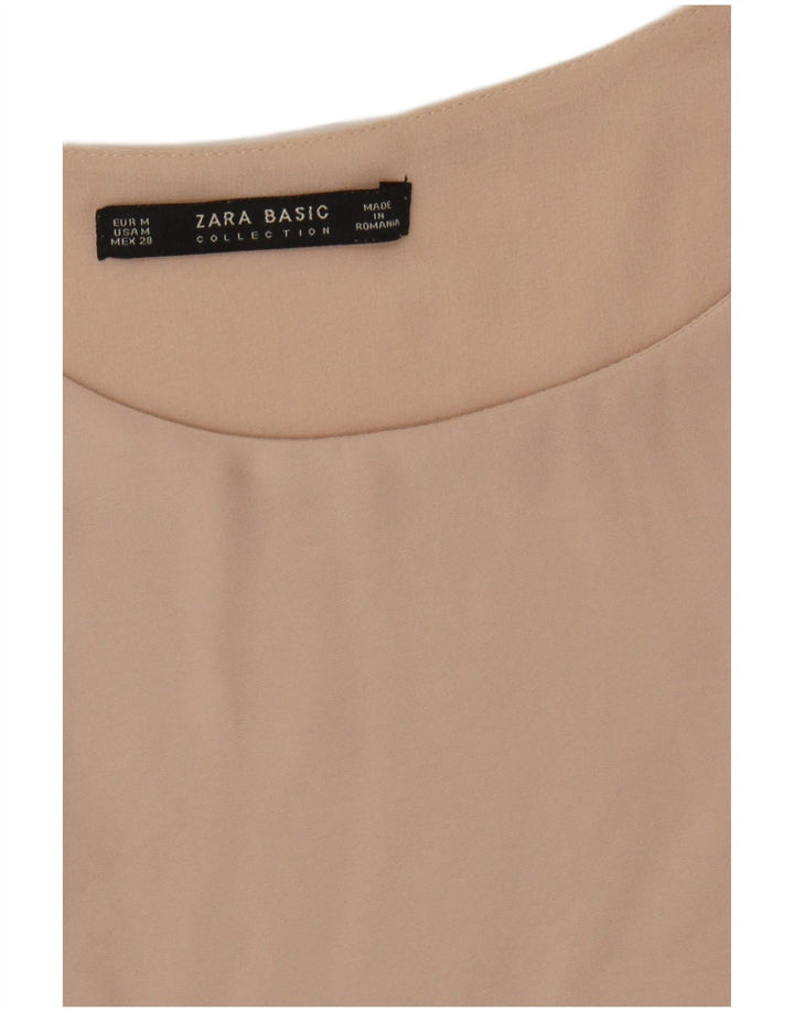 ZARA Womens Vest Top UK 12 Medium Beige