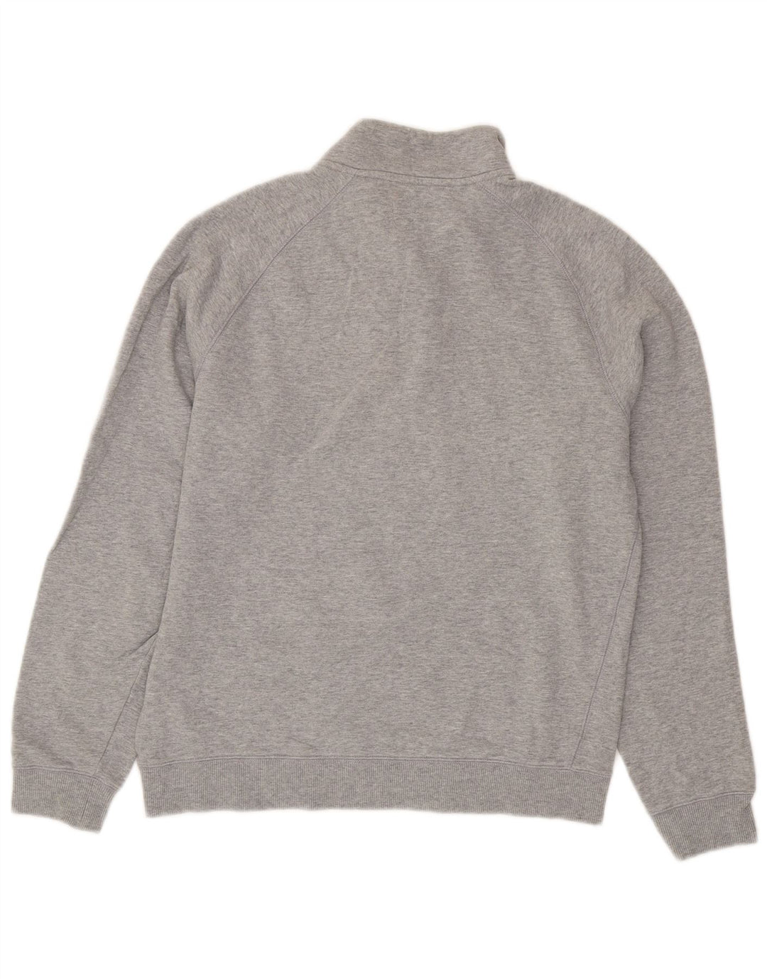 Felpa da donna con collo con zip Farah, maglione, UK 16, grande cotone grigio