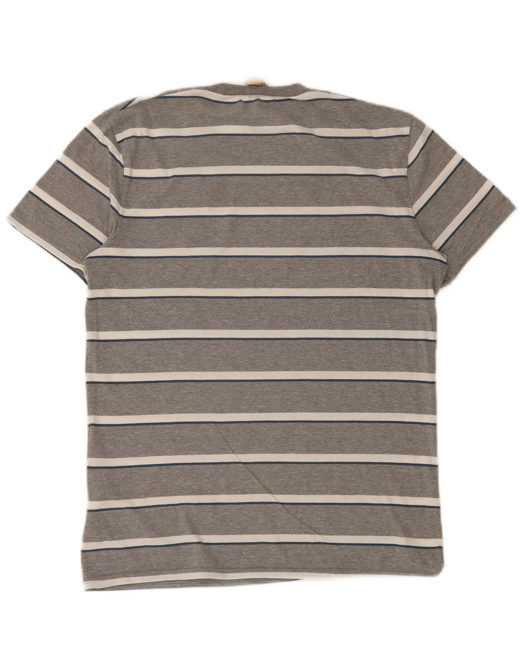 T-shirt da uomo HOLLISTER Top in cotone a righe grigio medio