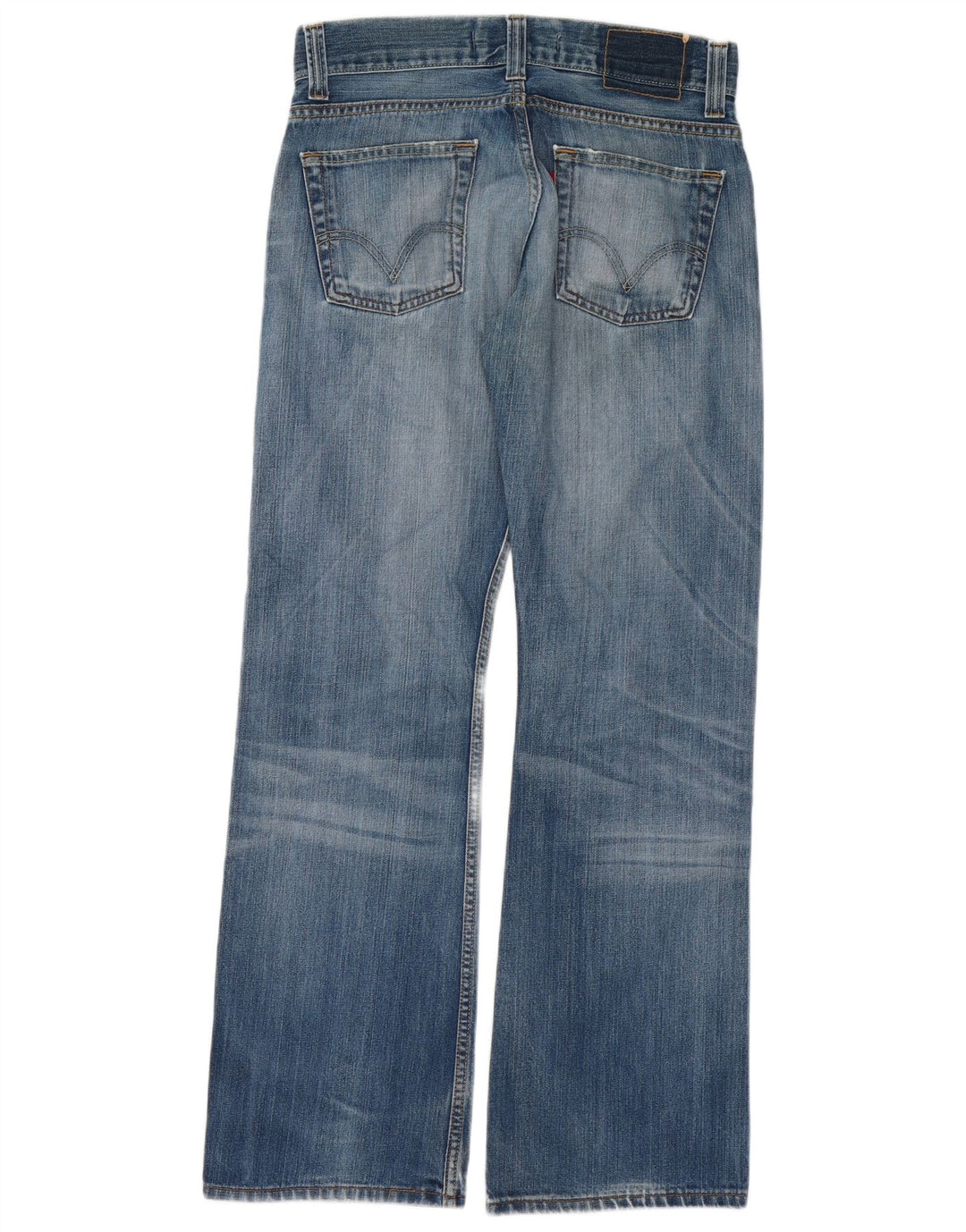 Levi's Donna 512 Jeans Bootcut Distressed W30 L32 Cotone Blu