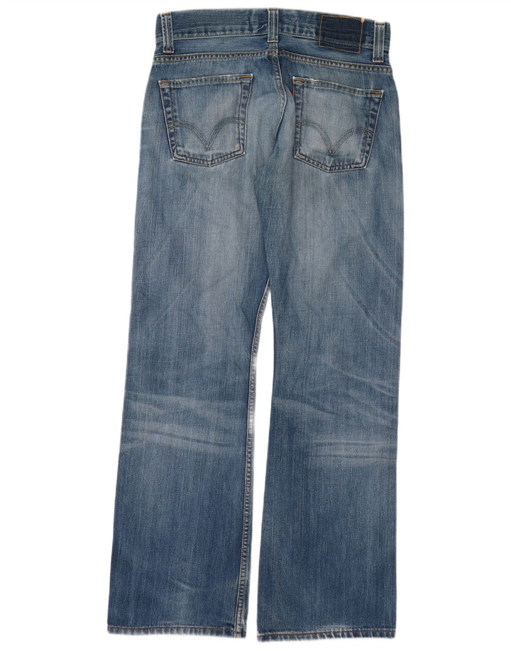 Levi's Donna 512 Jeans Bootcut Distressed W30 L32 Cotone Blu