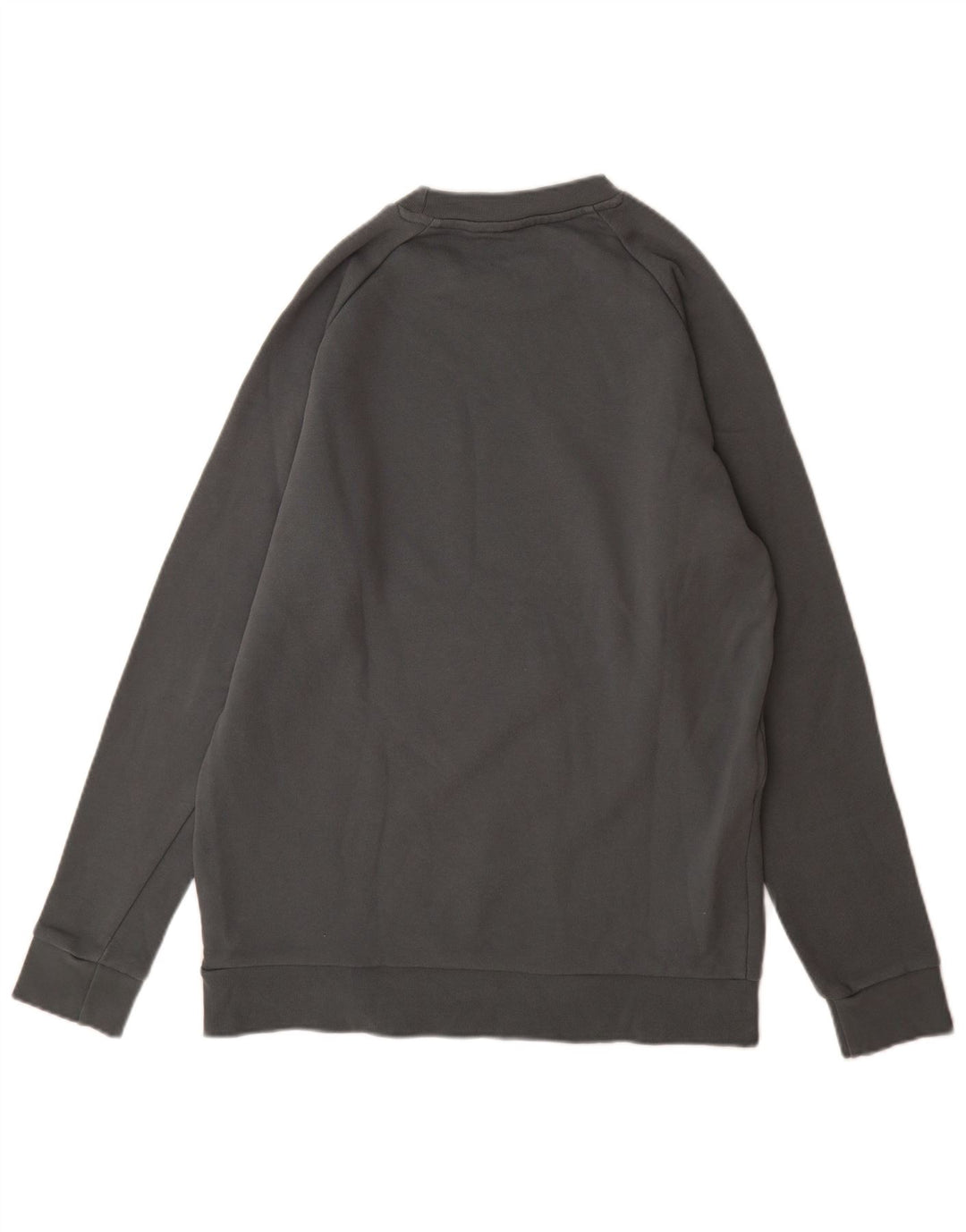 Felpa grafica da uomo Adidas Felpa in cotone grigio medio