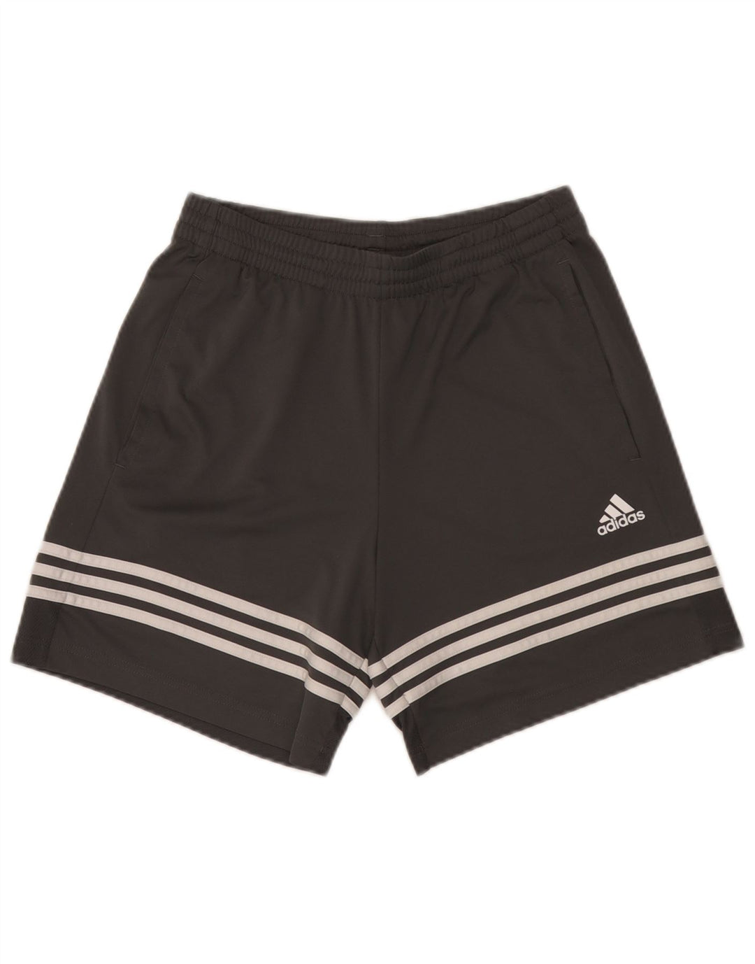 Pantaloncini sportivi Adidas da uomo piccoli in poliestere nero