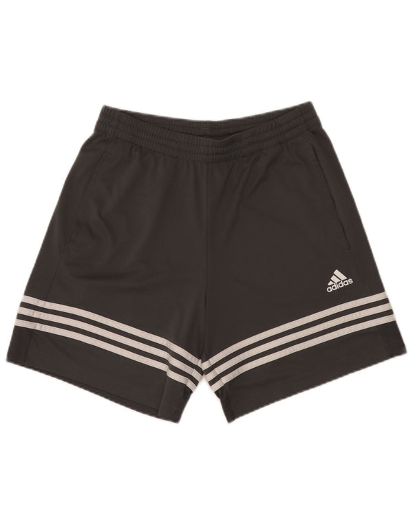 Pantaloncini sportivi Adidas da uomo piccoli in poliestere nero