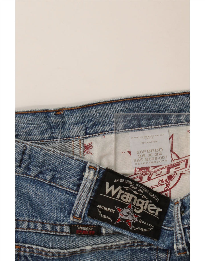 Jeans dritti da uomo WRANGLER W36 L34 cotone blu