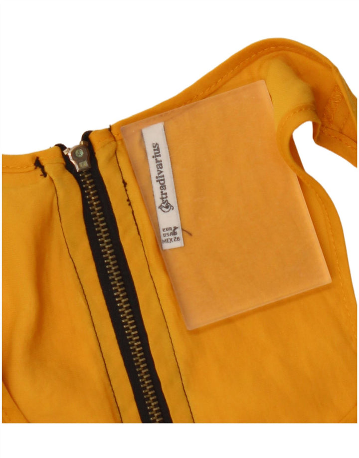 Camicetta senza maniche da donna STRADIVARIUS UK 10 Small Giallo