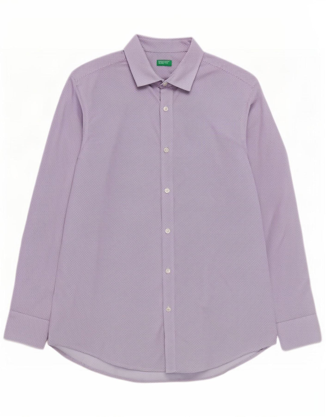 Camicia Benetton Uomo Blu Medio Maculato