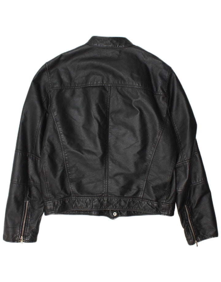 Giubbotto Pelle Uomo Conbipel IT 48 Medio Pelle Nera