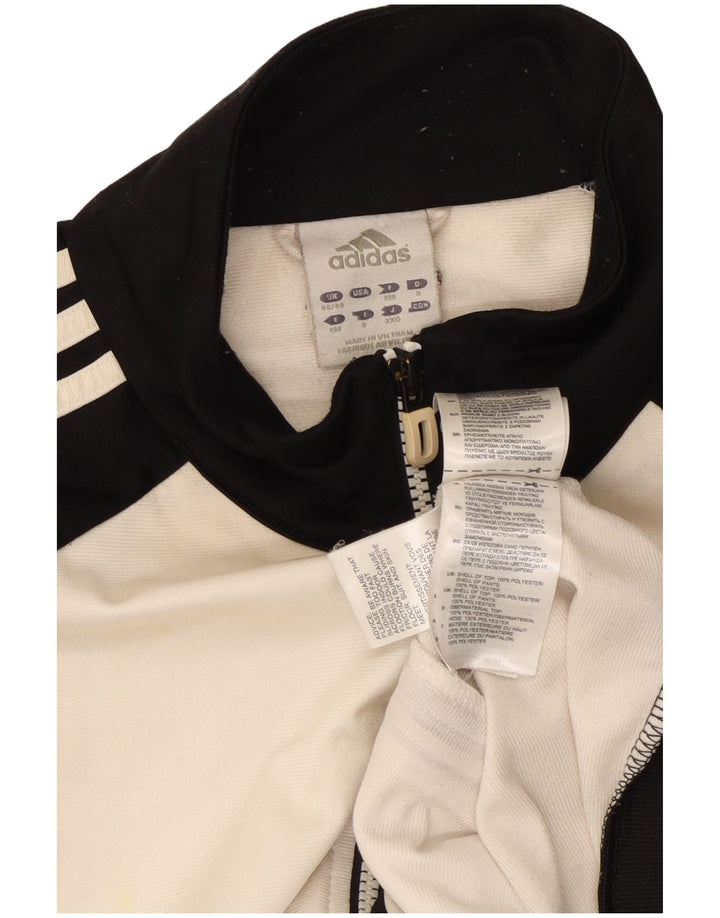 Giacca da tuta da uomo Adidas UK 46/48 XL Poliestere bianco