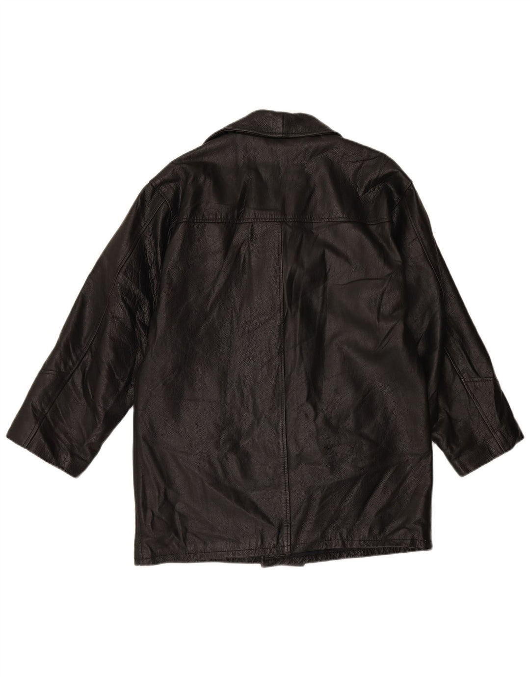 Giacca in Pelle Uomo VINTAGE IT 48 Pelle Nera Media