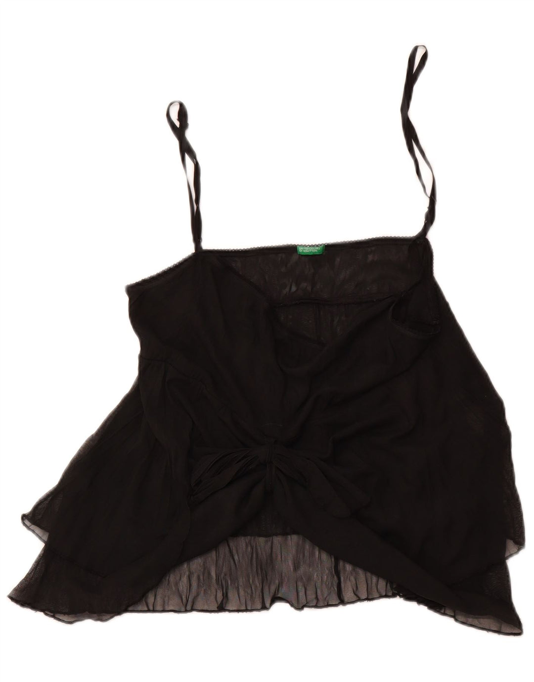 BENETTON Canotta da donna UK 12 media nera