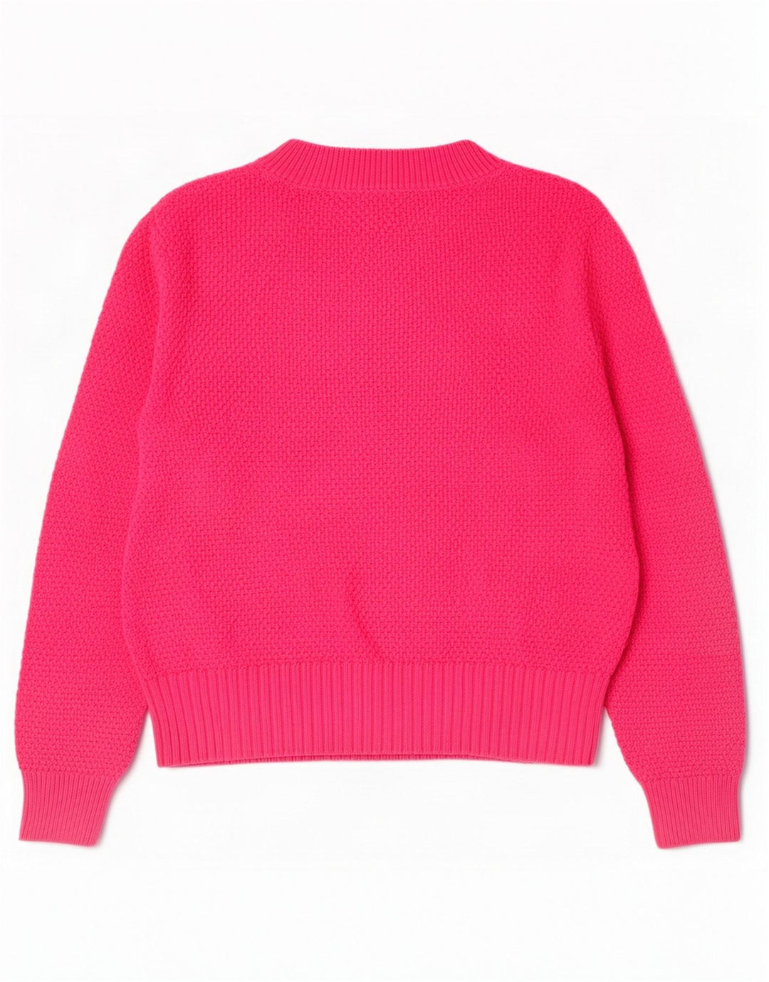 Maglione maglione a collo alto da donna Marks & Spencer UK 12 Cotone rosa medio