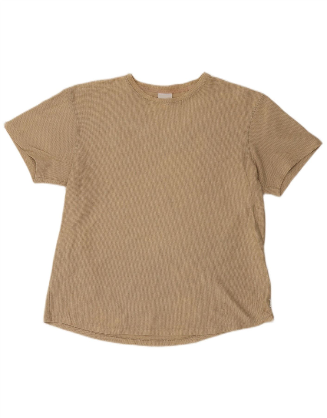 T-shirt Zara da uomo Top in cotone kaki medio