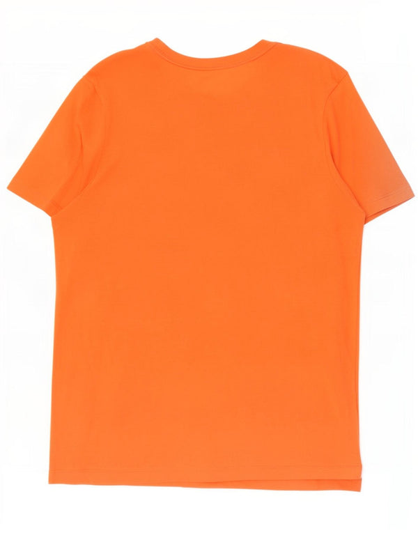 T-shirt grafica da uomo Nike Top in cotone arancione medio