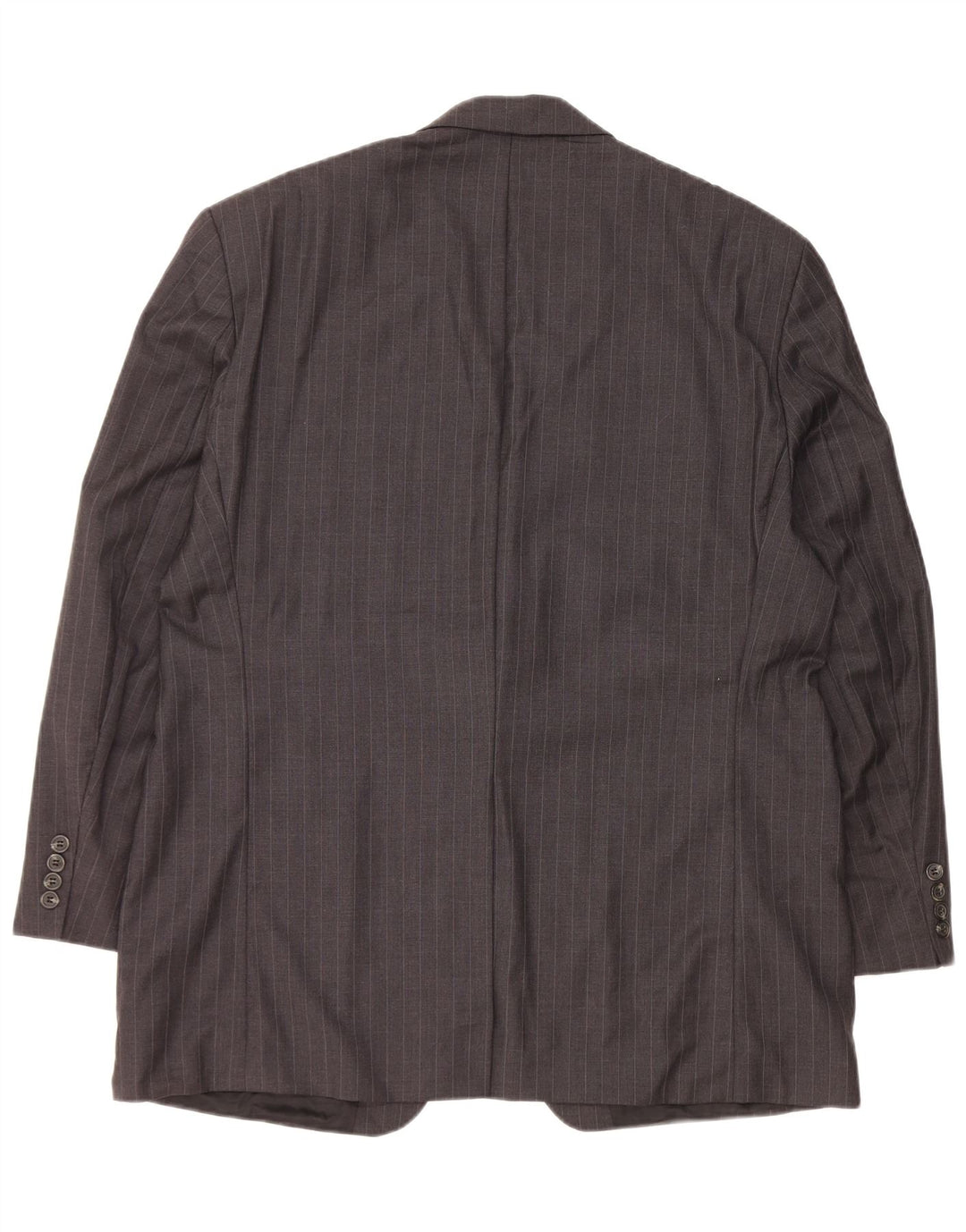 Giacca blazer da uomo a 2 bottoni Ralph Lauren UK 44 XL lana gessata grigia