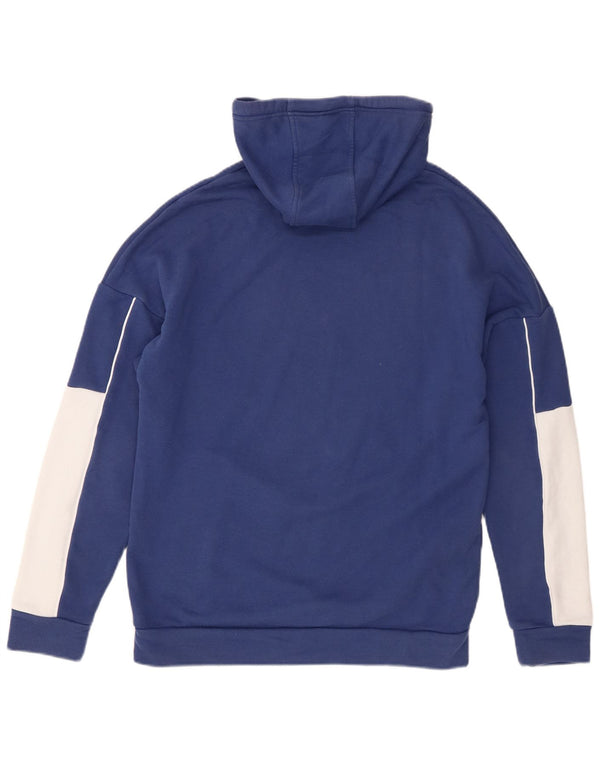 Felpa con cappuccio grafica da uomo Kappa Small Blue Colourblock