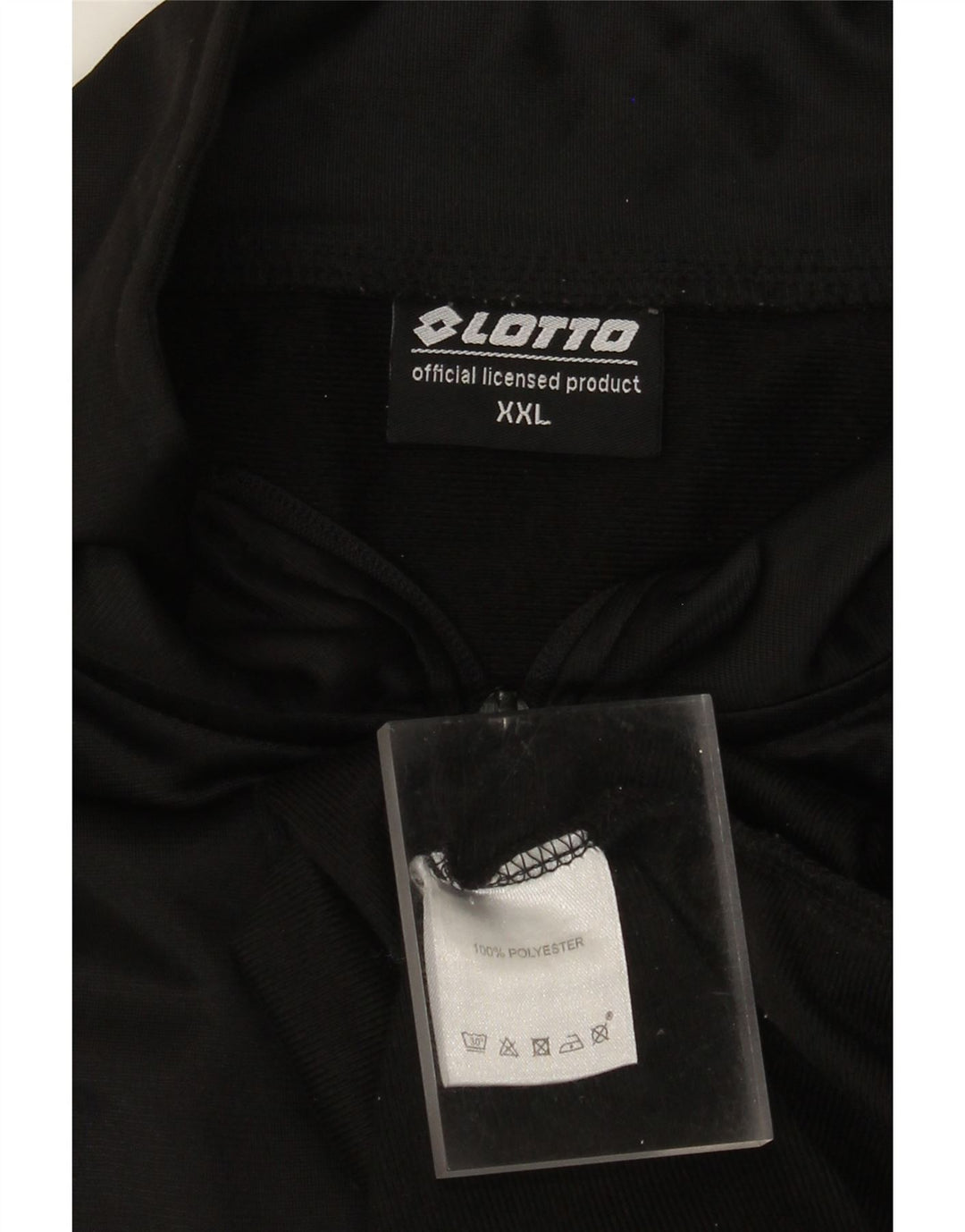 Giacca da ginnastica da uomo Lotto 2XL nera in poliestere