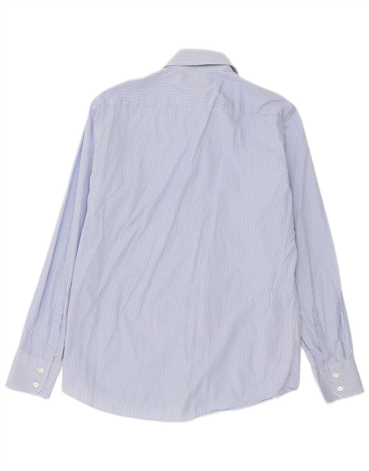 Camicia da uomo Hugo Boss taglia 40 15 3/4 percalle blu medio