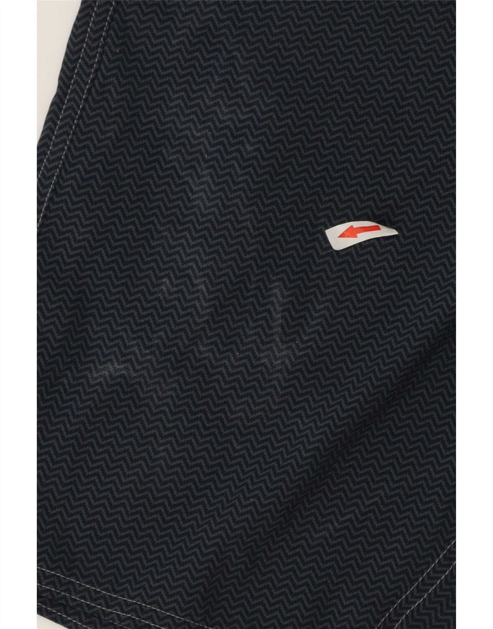 Patagonia Pantaloncini chino da uomo W30 Medium Navy Blue Chevron Poliestere