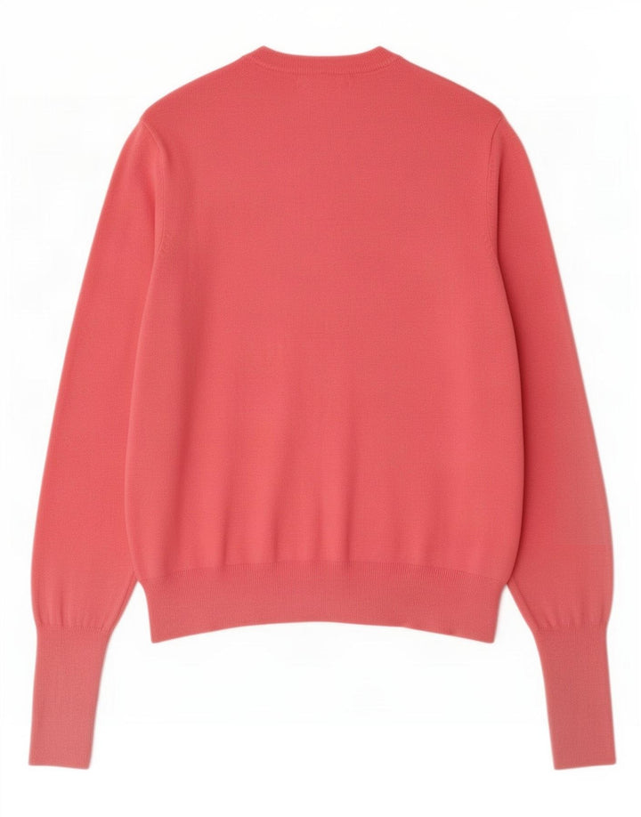 Maglione cardigan da donna Marks & Spencer UK 12 Viscosa rosa medio