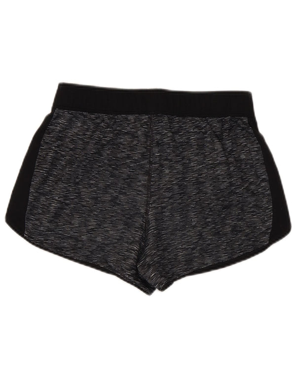 Pantaloncini sportivi REEBOK da donna UK 10 piccoli in poliestere screziato grigio