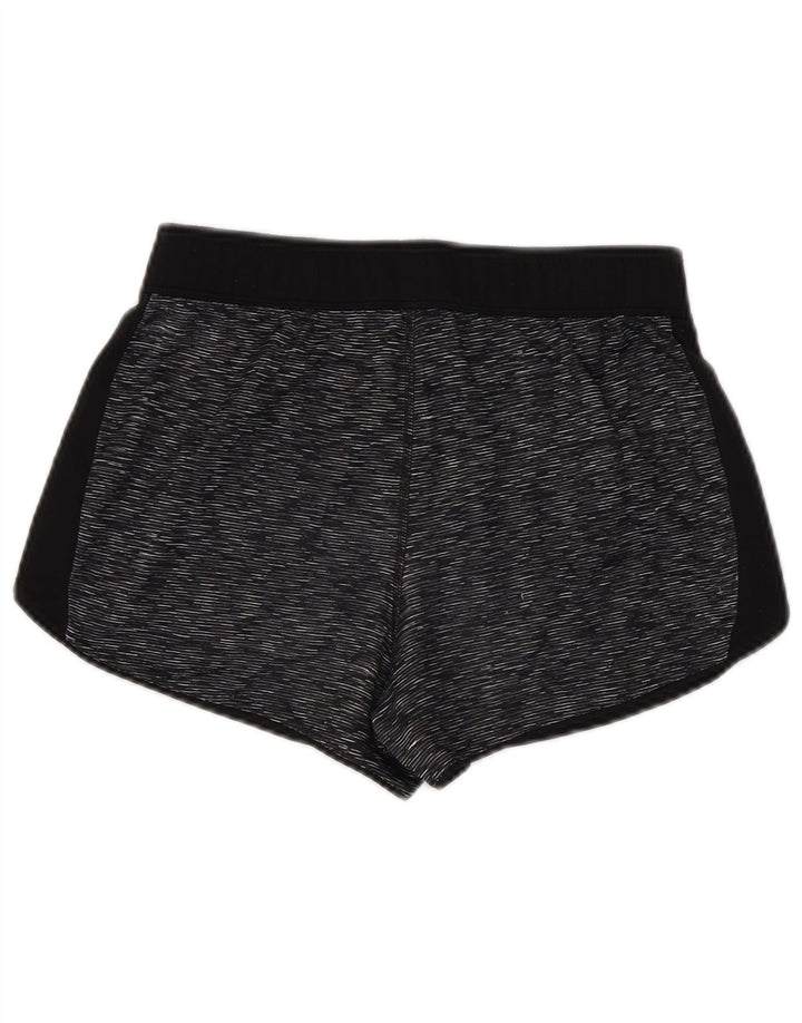 Pantaloncini sportivi REEBOK da donna UK 10 piccoli in poliestere screziato grigio