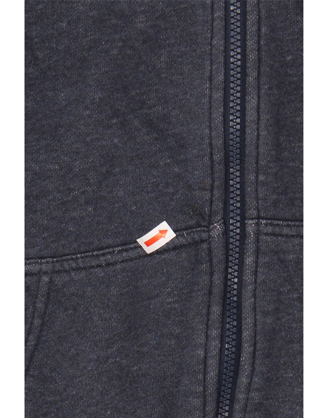 Maglione con cappuccio e zip da uomo NIKE in cotone blu navy medio