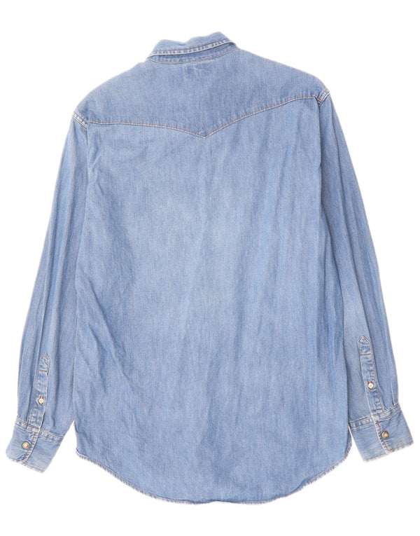 Camicia di jeans da uomo SISLEY Blu medio