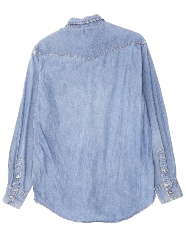 Camicia di jeans da uomo SISLEY Blu medio