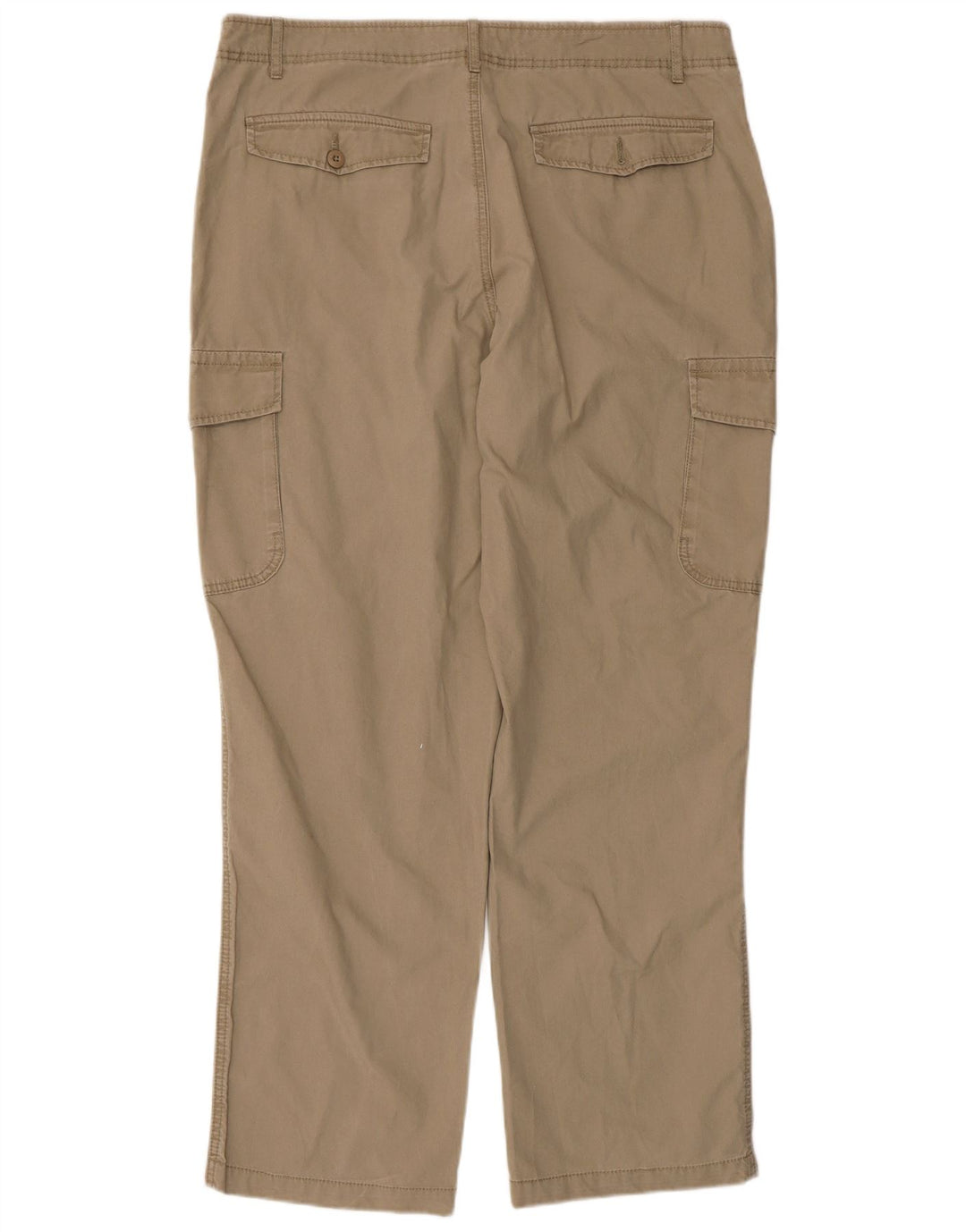 Pantaloni cargo dritti da uomo Marks & Spencer W38 L31 cotone beige