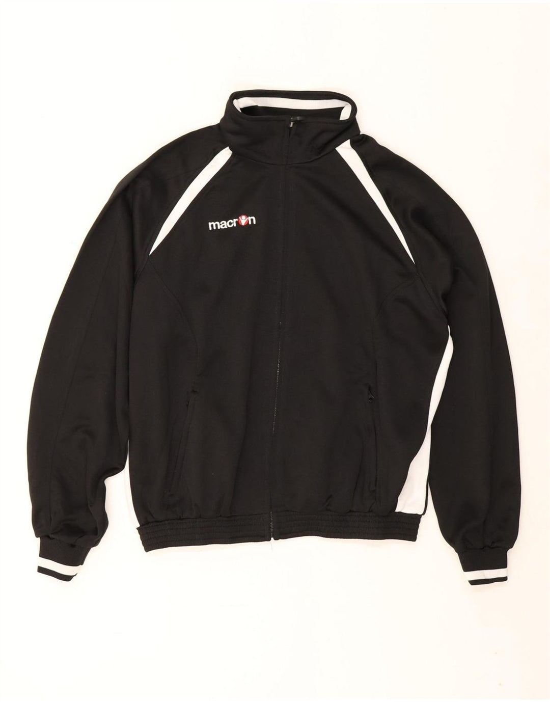 Giacca da ginnastica da uomo dal taglio ampio Macron Small Black Colourblock