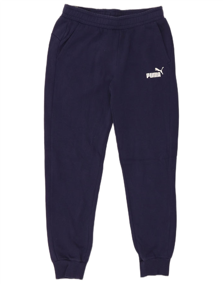 Pantaloni da tuta da uomo PUMA Joggers medi in cotone blu navy