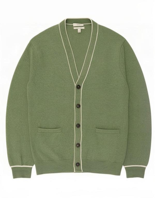 Maglione cardigan da uomo Marks & Spencer 2XL poliestere verde