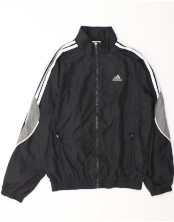 Giacca da tuta da uomo Adidas UK 36/38 Small Poliestere color block nero