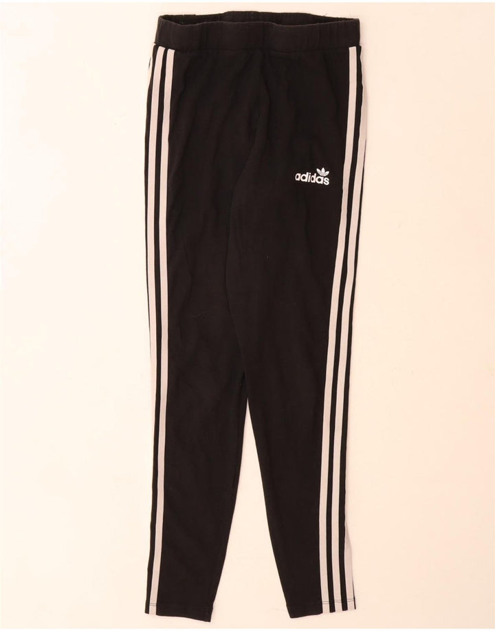 Leggings Adidas da donna UK 12 medio nero cotone