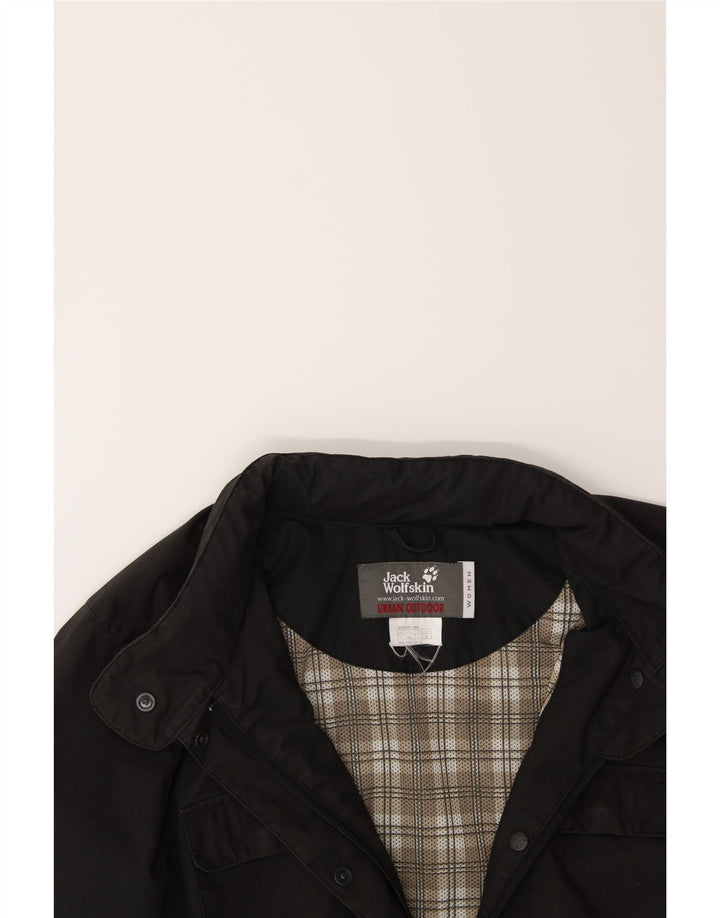 JACK WOLFSKIN Womens Utility Jacket UK 18 XL Black Polyester Vintage Jack Wolfskin and Second-Hand Jack Wolfskin from Messina Hembry 