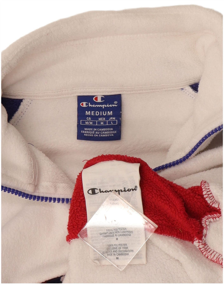 Maglione in pile grafico da donna Champion UK 14 Medium White Colourblock