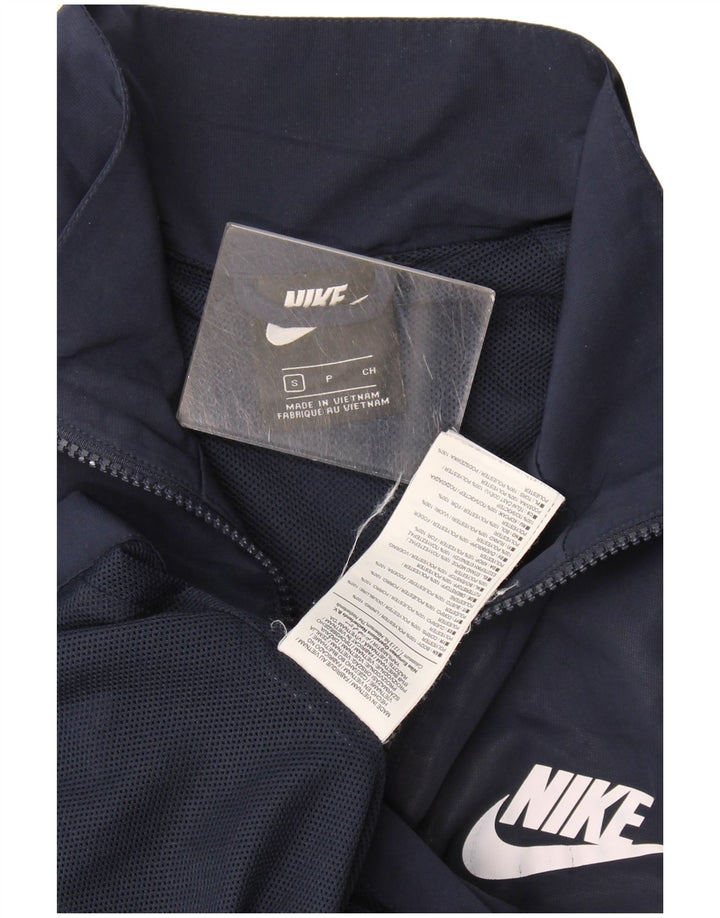 Giacca da ginnastica da uomo Nike Small in poliestere blu navy