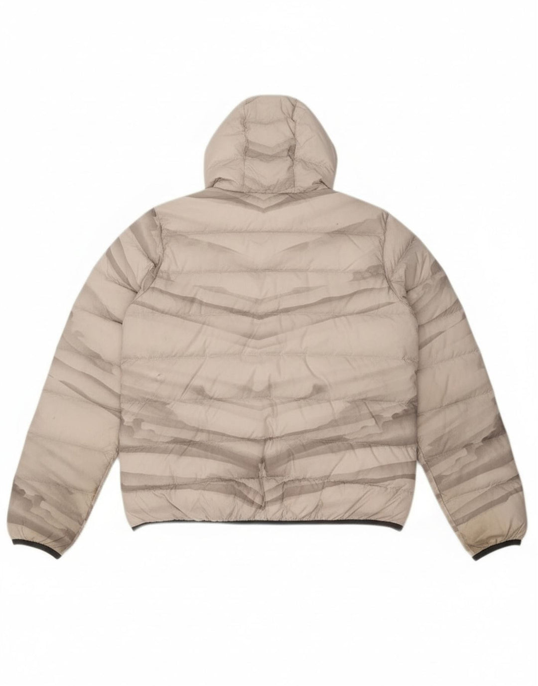 Giacca imbottita con cappuccio da donna Jack Wolfskin UK 18 XL Poliestere grigio tie-dye