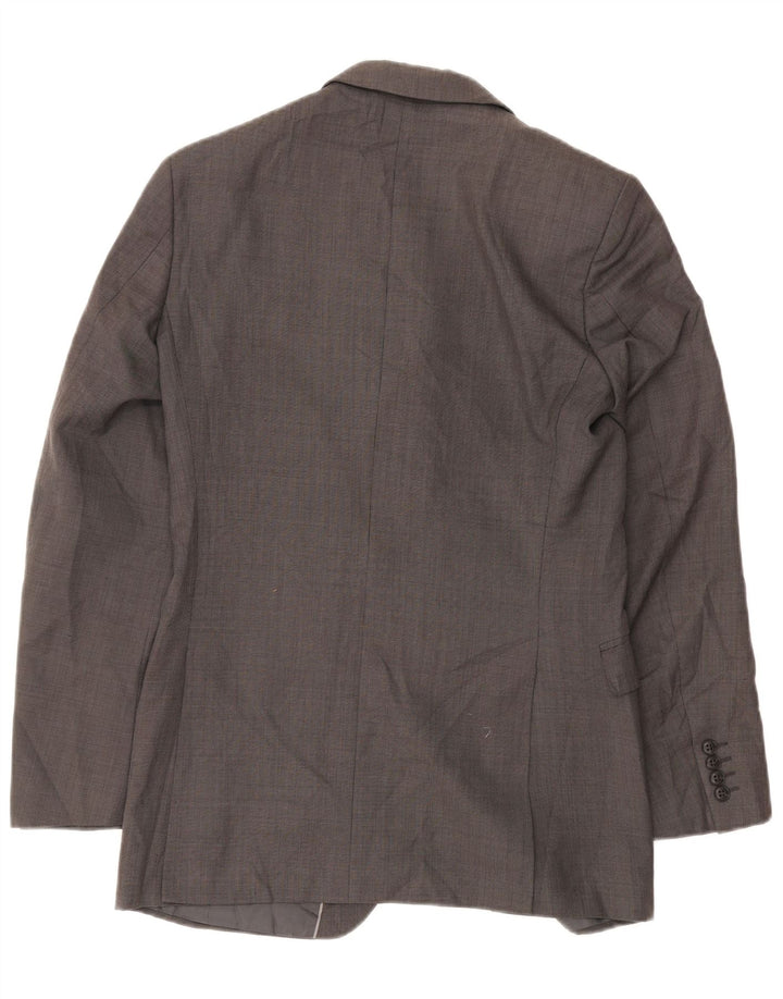 Giacca blazer a 2 bottoni da uomo Marks & Spencer UK 36 piccola lana grigia