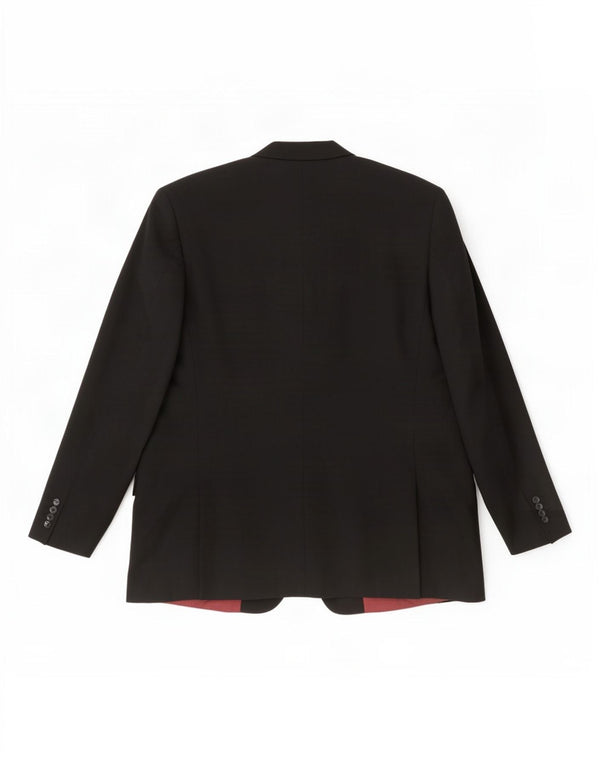 Giacca blazer da uomo a 2 bottoni vestibilità regolare Skopes EU 52 XL lana nera