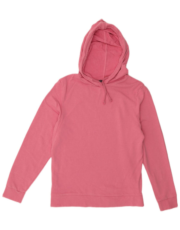 Maglione con cappuccio da donna Marks & Spencer UK 12 cotone rosa medio