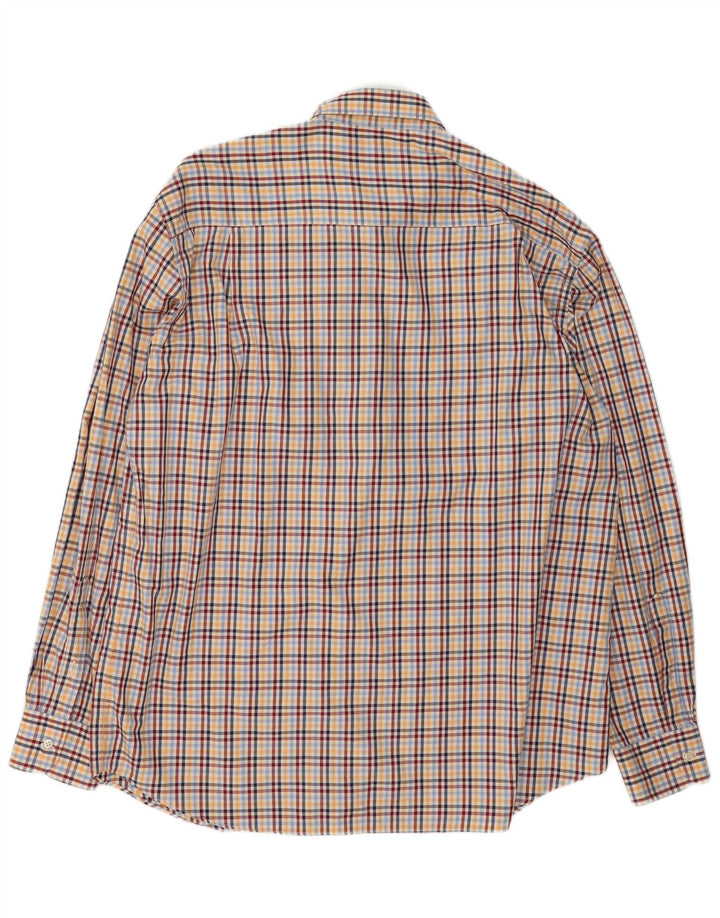 Camicia in flanella da uomo Paul & Shark taglia 43 XL in cotone a quadri multicolore