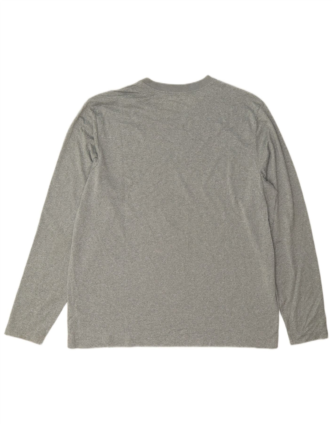 Maglia Nike Dri Fit da uomo a maniche lunghe XL in poliestere chiazzato grigio