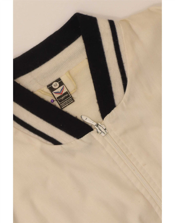 Giubbotto bomber da uomo Trigema IT 52 XL Poliestere color block bianco