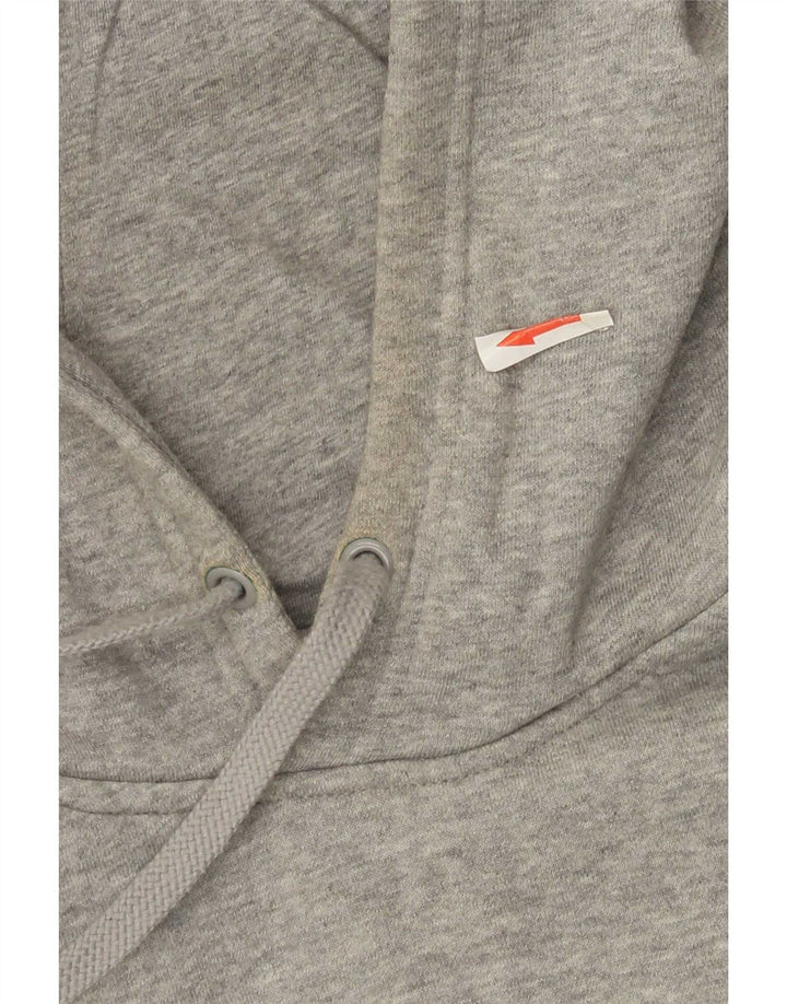 Felpa con cappuccio da uomo Nike Small in cotone chiazzato grigio