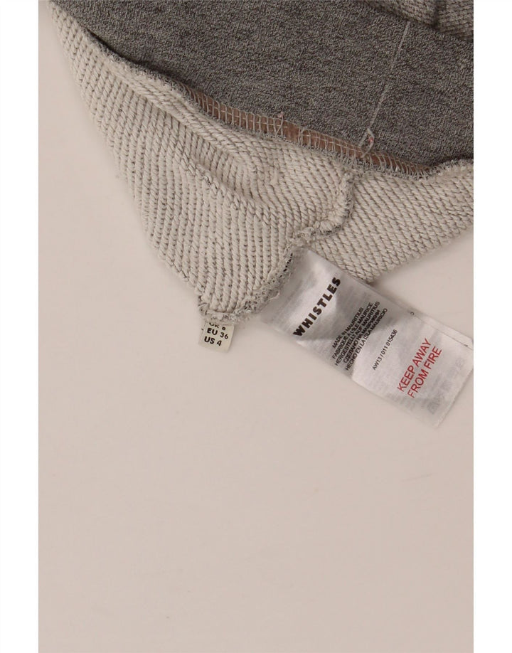 WHISTLES Felpa con grafica oversize da donna UK 8 Small Grigio