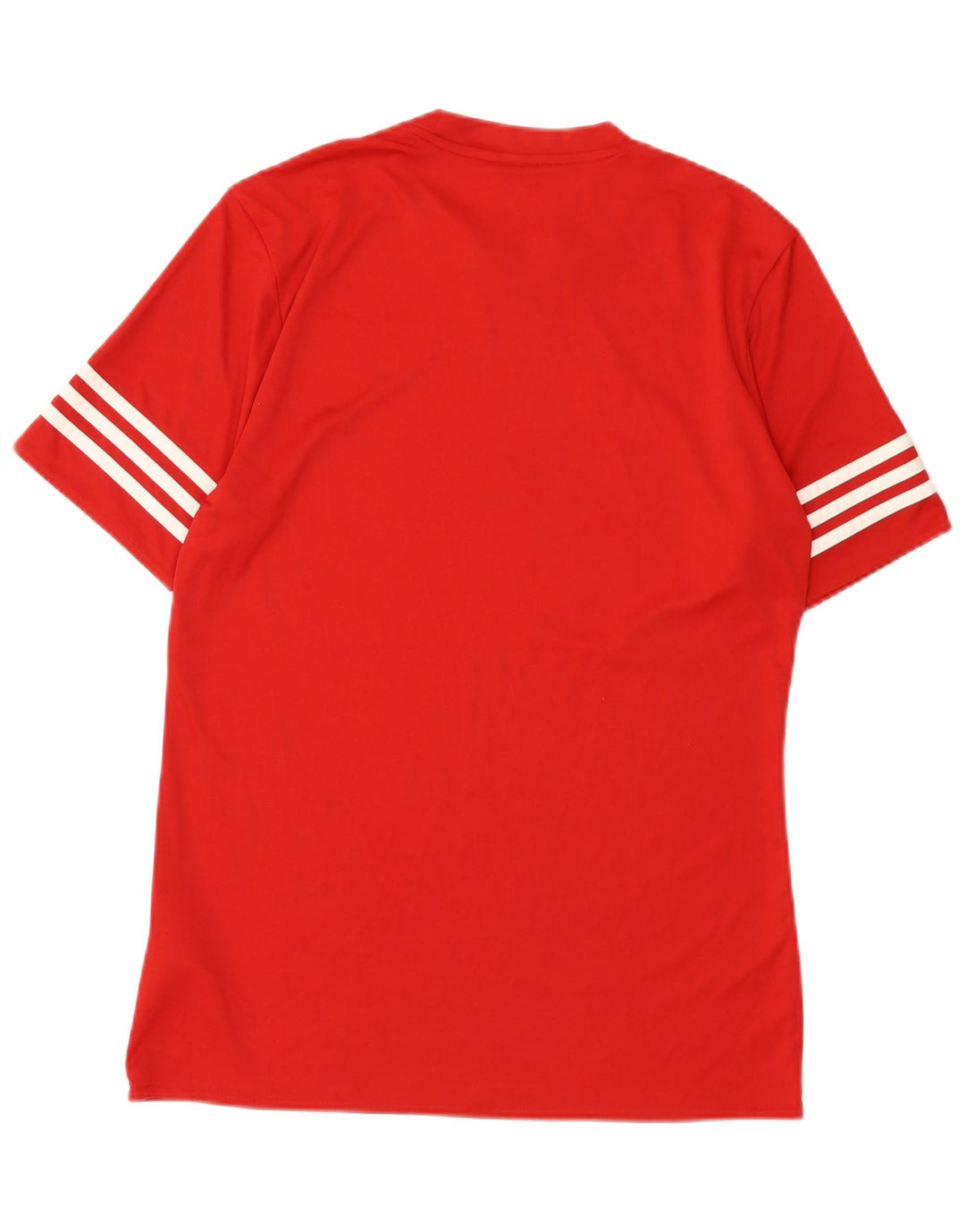 T-shirt Adidas Climalite da uomo Top in poliestere rosso medio