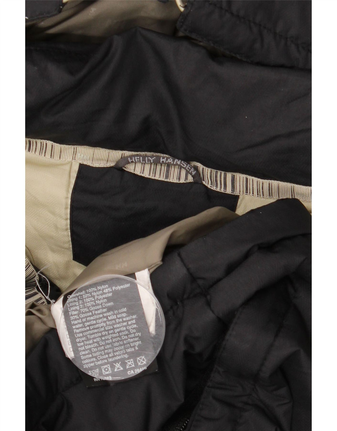 Giacca imbottita con cappuccio da uomo Helly Hansen UK 42 XL nylon nero