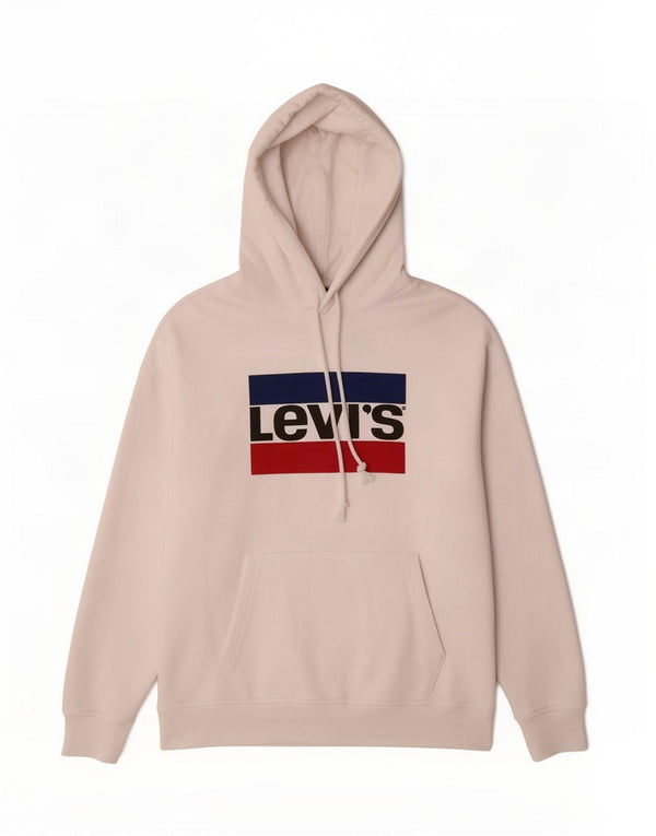 Maglione con cappuccio grafico da uomo Levi's in cotone bianco medio